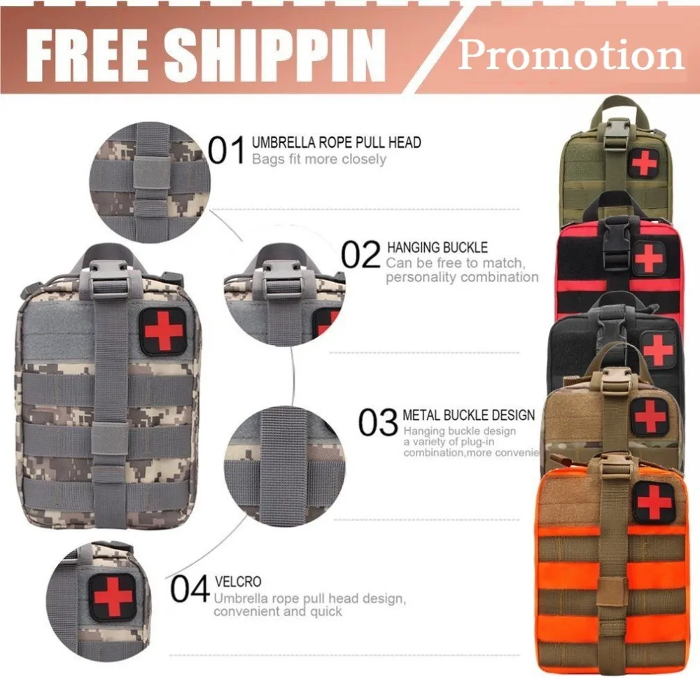 

NEW Camping bag Outdoor First Aid Kit Tactical Medical Bag Traval backpack Survival Kits For Travel Climbing Emergency Case