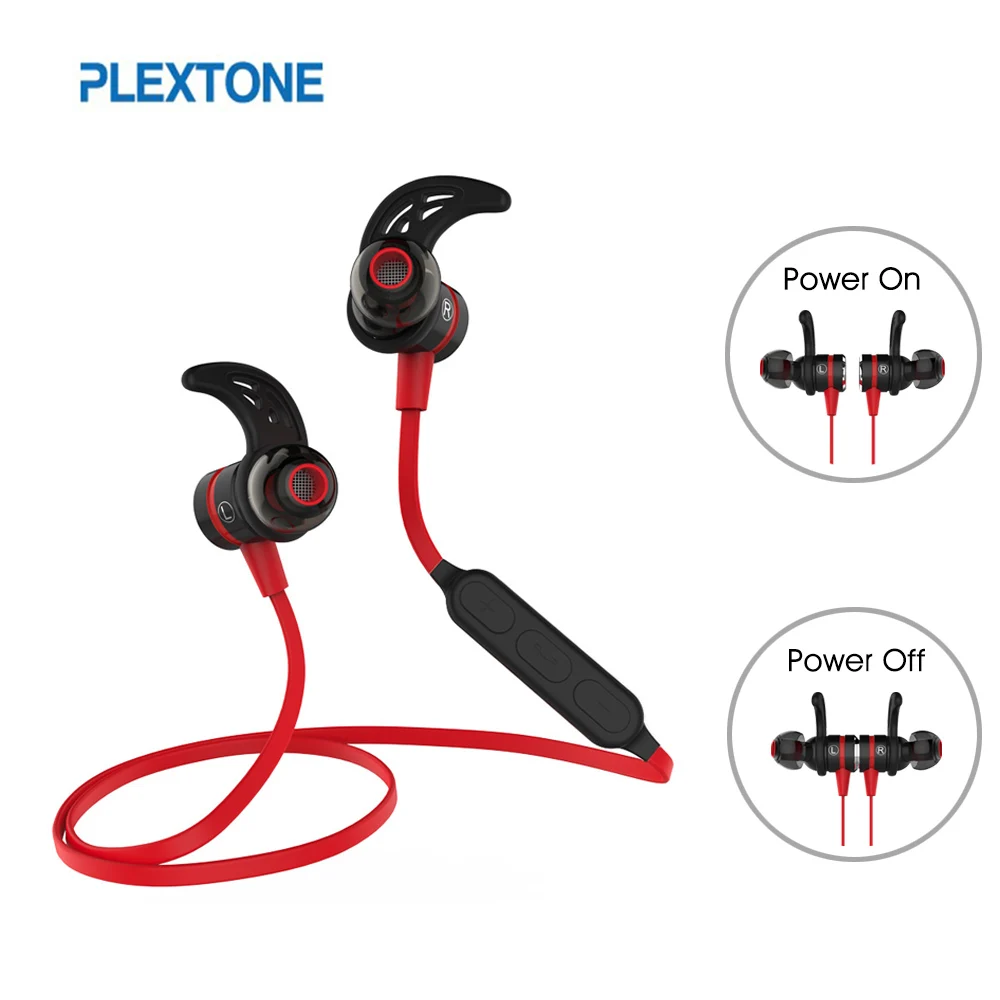 Plextone BX335 Bluetooth Earphone Wireless With Microphone Metal Magnetic Stereo Gaming Headset For Phone Sport Fones De Ouvido bluetooth-earphones : image Plextone BX335 Bluetooth Earphone Wireless With Microphone Metal Magnetic Stereo Gaming Headset For Phone Sport Fones De Ouvido bluetooth-earphones