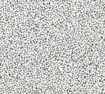 

DoreenBeads Glass Seed Beads Silver Plated imitation pearl About 0.7mm Dia, 15 Grams