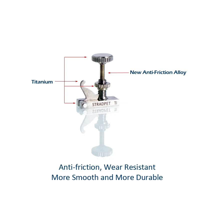 STRADPET Хилл Стиль Титан FineTuner 3,1 в титана яркий для профессиональных производителей скрипок, красный знак
