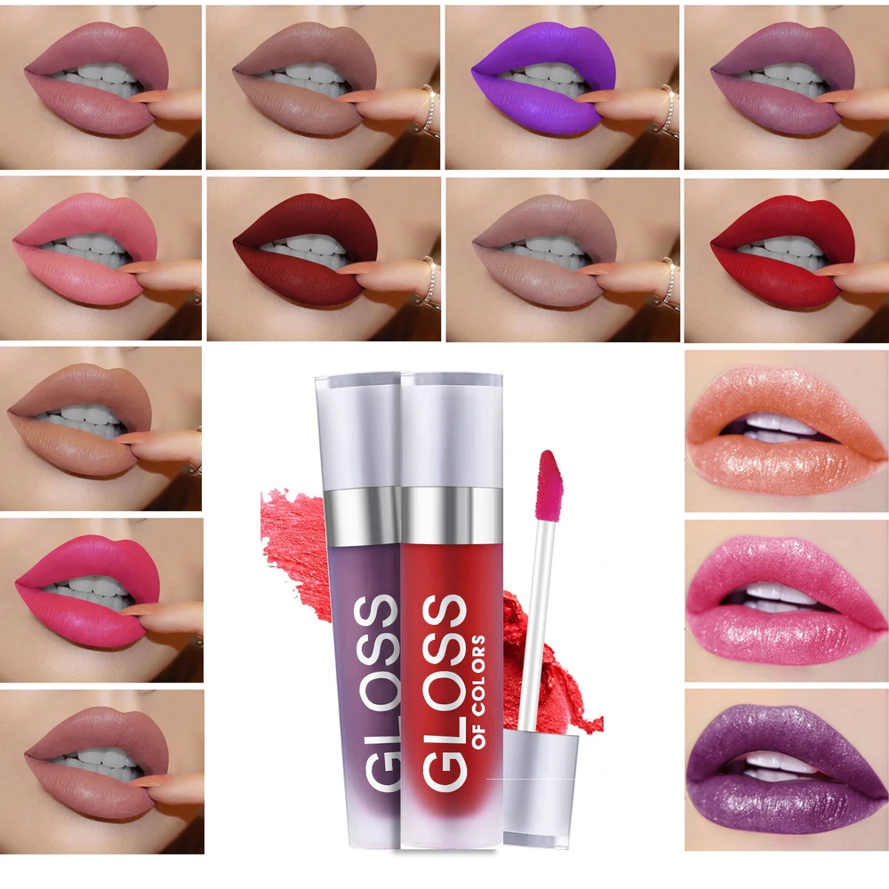 

TEAYASON Lip Gloss Lasting Moisturizing Non-marking Bite Lip Lipstick Non-stick Cup Waterproof Liquid Makeup Lip Stick TSLM1