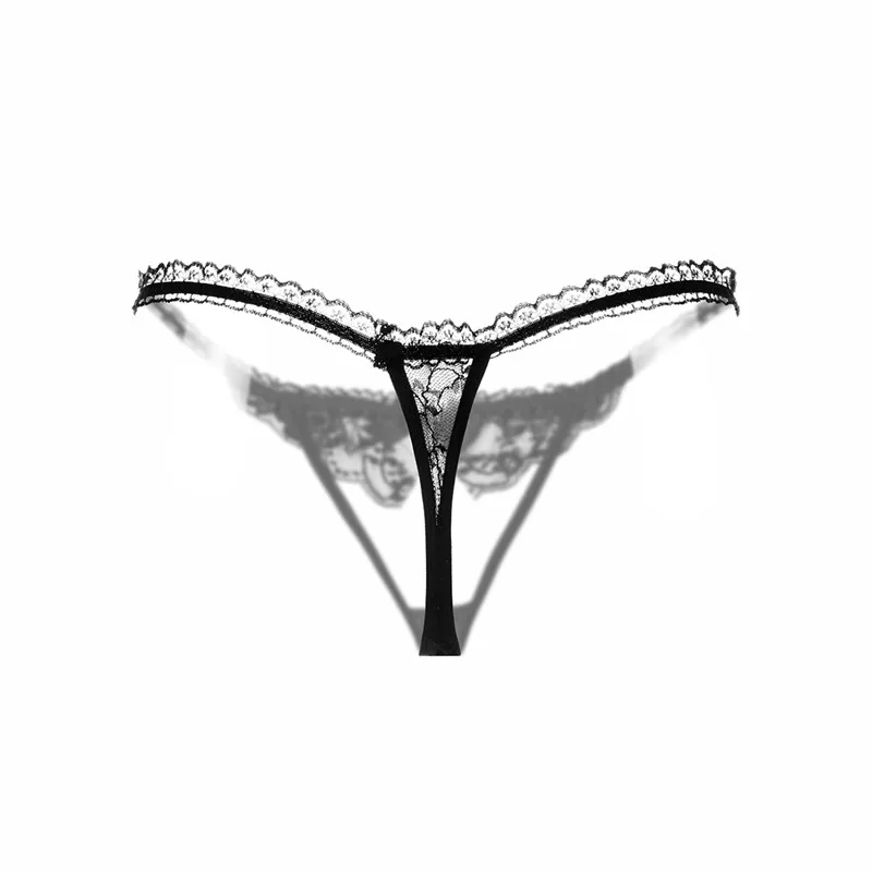 New Arrival Women Fashion Embroidery Women Panties Comfortable Beading Transparent Thongs G-string Lace Briefs Lingerie Tanga (2)