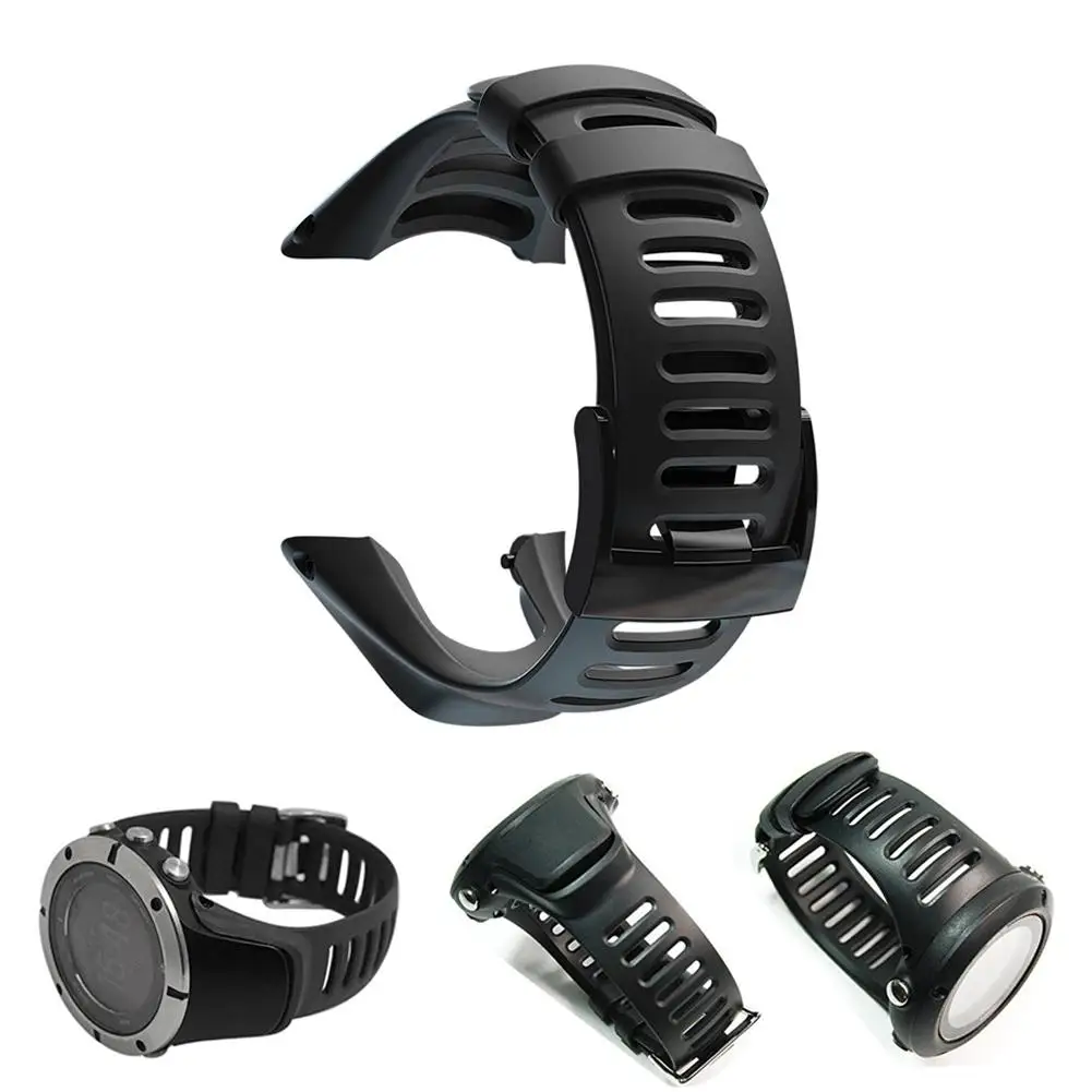 

Rubber Replacement Band Watch Strap For Suunto Ambit 1/2/2S/2R/3 Soft Watch Strap For Suunto Ambit 2S, 2R/3 Sport/3 Run/3 PEAK