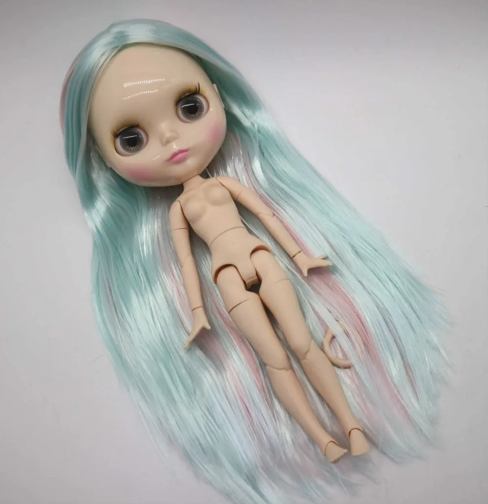 Обнаженная кукла Blyth, смешанные волосы, модная Кукла, фабричная кукла, Обнаженная кукла без взрыва 20193