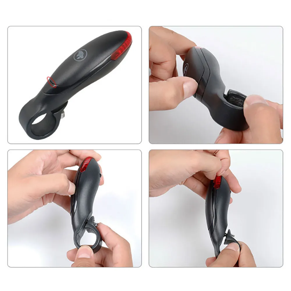 Sale Flashing Bicycle Handlebar Turn Indicator Lights LED Handle Bar Turn Signals Intelligent Safety Warning Mountain Bike Light PJ4 5