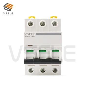 

3 pole circuit breaker C curve breakerdin rail breaker mcb c type miniature circuit breaker 20a circuit breaker