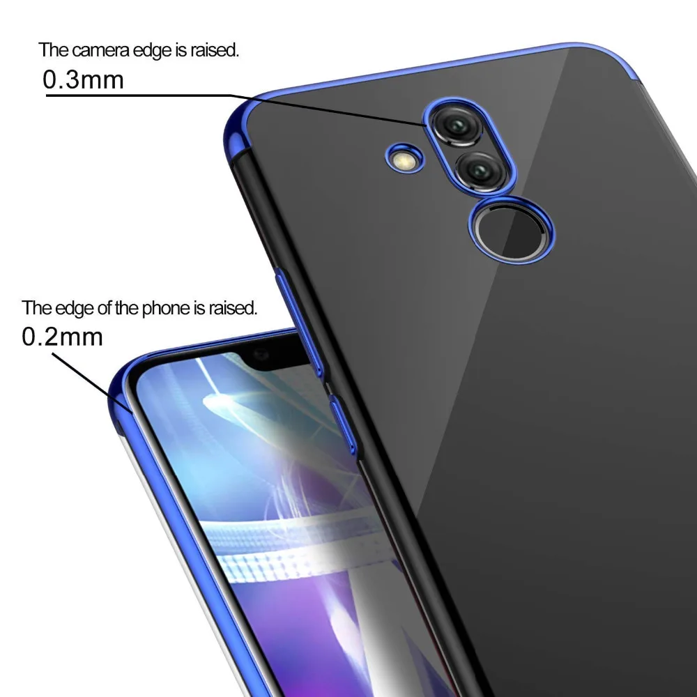 Plating Frame Bumper Clear Soft Silicone Case Cover For Huawei Mate 20 Lite Capa Ultra Thin TPU Coque sFor Huawei Mate 20 Lite (13)