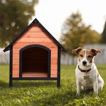 

Outdoor Indoor Wooden Pet Room Shelter House High Quality Dog Puppy Pet House Kennel Wooden Room Dog House PS7055