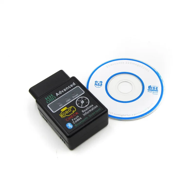 Мини ELM327 V2.1 Bluetooth HH OBD HHOBD Advanced OBDII OBD2 автомобильный диагностический инструмент