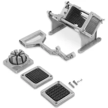 Нержавеющая сталь машина для нарезки картофеля фруктовый, овощной слайсер картошка фри инструмент для измельчения с 4 лезвия ручной режущий инструмент