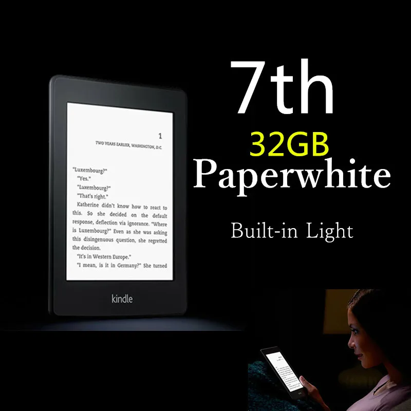 32gb Brand New Black Kindle Paperwhite Generation E-book E Built In Light 6 Inch 4gb Ebook E-ink Ereader - E-book Readers - AliExpress