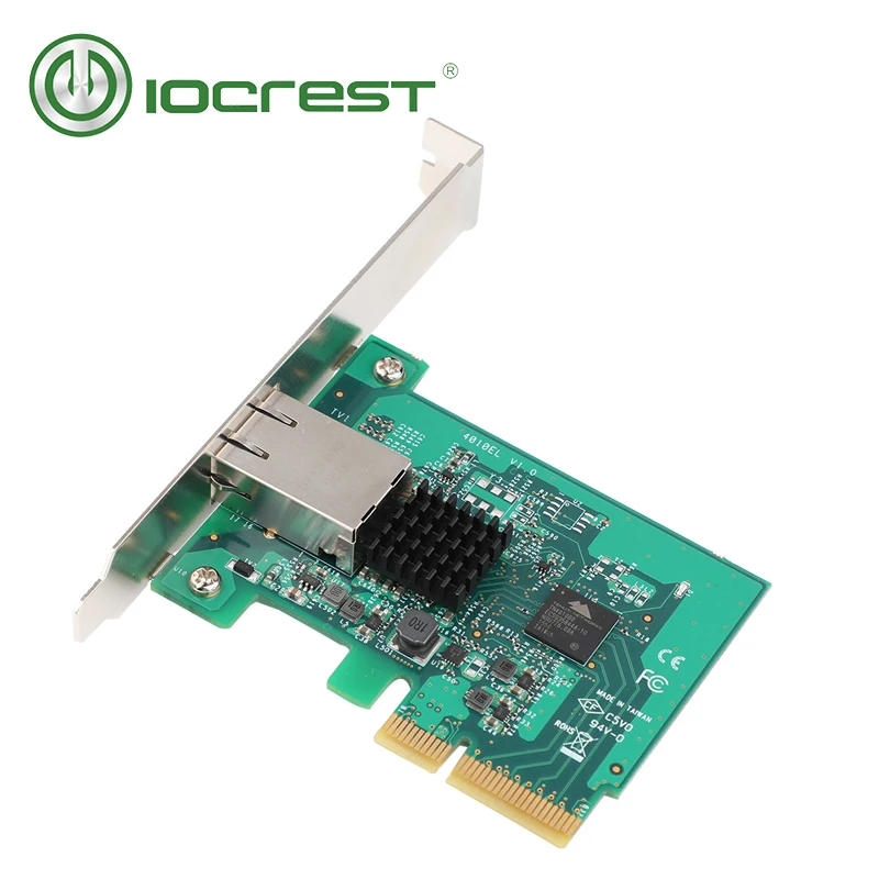 Iocest PCI-Express x4 для одного порта 10G/2,5G/1000 M/100 M RJ45 Lan адаптер Ethernet gigabit nic сетевая карта