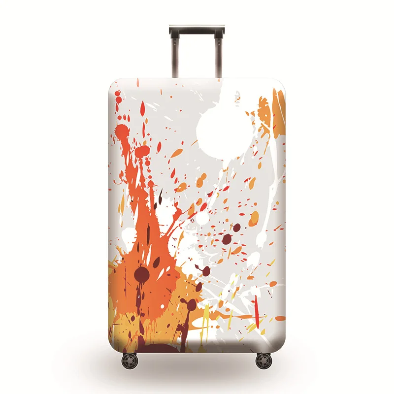 Цветные аксессуары для путешествий Чехол для чемодана защита багажа пылезащитный чехол стрейч ткани багажник Набор чехлов для