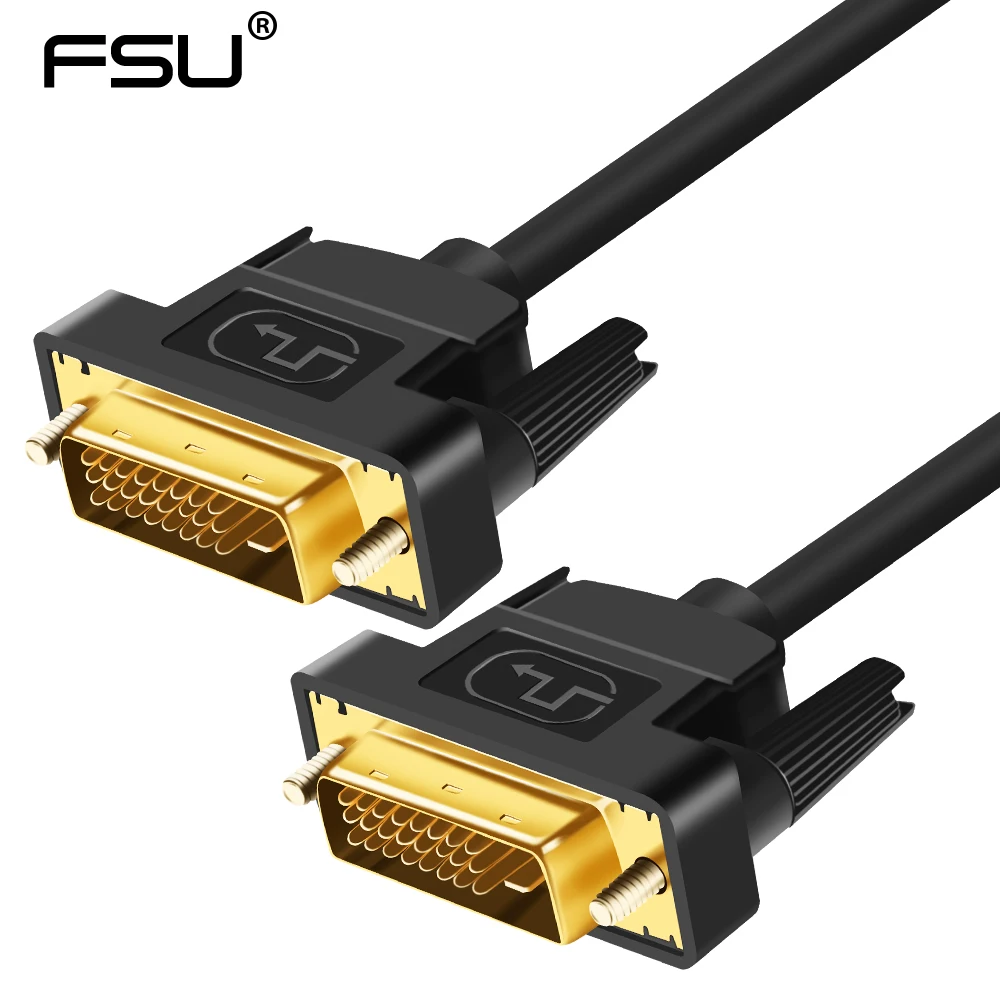 High speed DVI cable 1M,1.8M,2M,3M Gold Plated Plug Male Male DVI TO