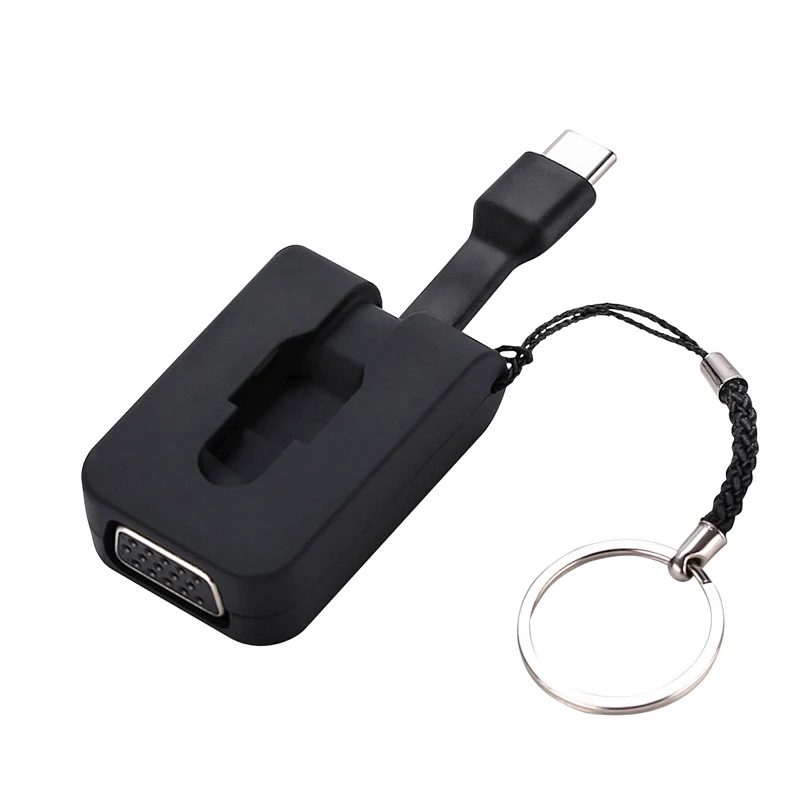 USB C Type к VGA адаптер 3 1 USB-C видео конвертер для 2017 MacBook Pro Samsung Galaxy S8 S9/S8S9Plus/Note8/HAWEI P20 |