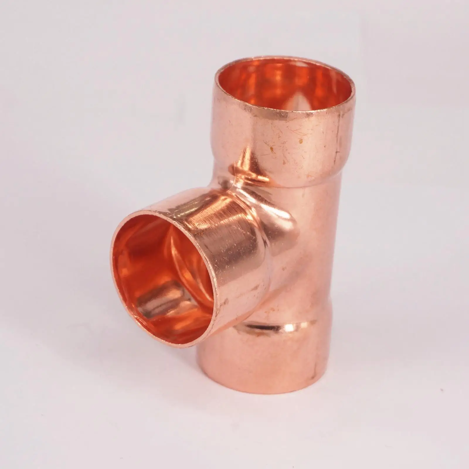 35x1.2mm Copper End Feed Euqal Tee 3 Way Pipe Fitting Plumbing for gas