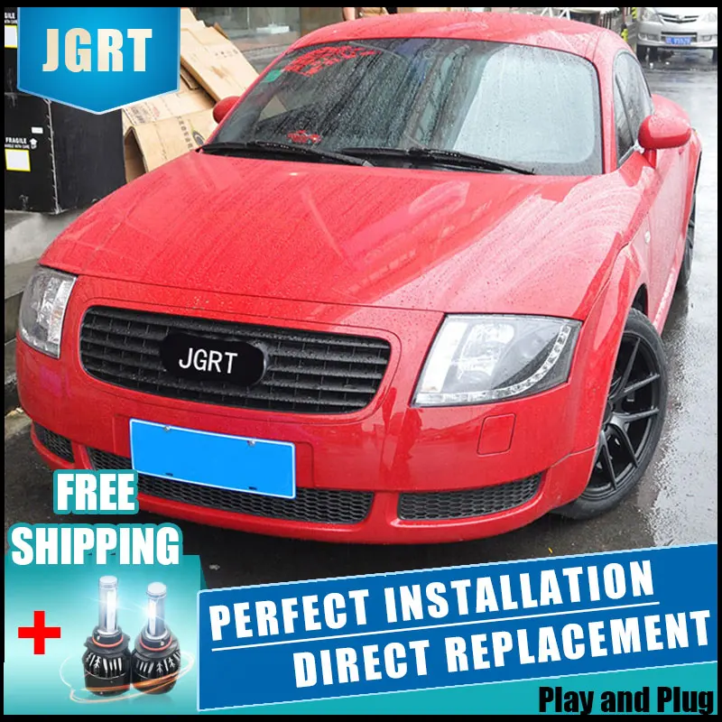 Стайлинга автомобилей фар сборки 1999-2006 для AUDI TT захотите никуда уходить Ангел глаз светодиодный DRL Объектив Двойной Луч H7 с hid комплект 2 шт