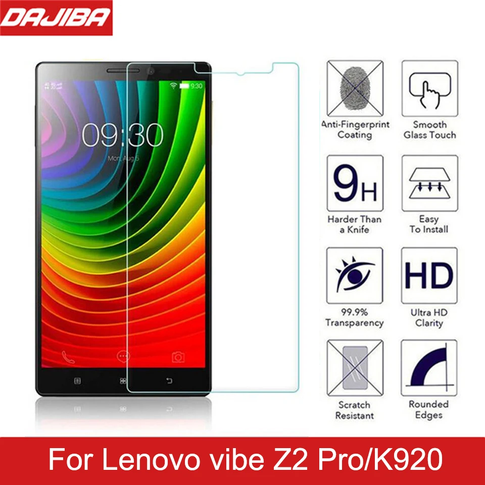 Tempered Glass For Lenovo Vibe Z2/ Z2 Pro / Z2Pro / K920 / Z2w 5.5 6.0 inch  Screen Protector 9H Toughened Protective Film Guard-in Phone Screen  Protectors ...