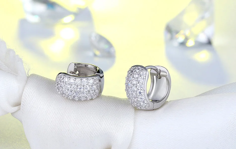 ORSA JEWELS женские серебряные серьги-кольца из натуральной 925 пробы, маленький серебряный цвет, розовое золото, Женские Ювелирные украшения для вечеринки, подарок, SE101