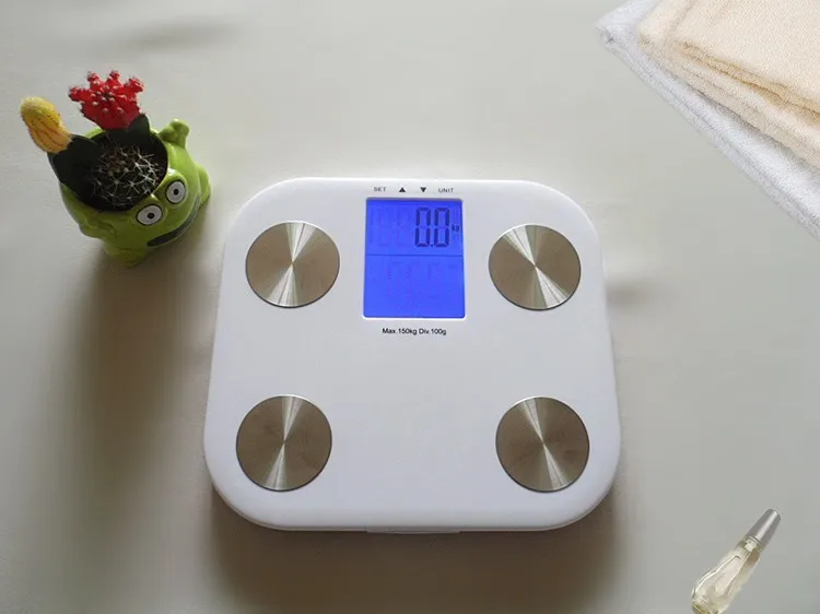 Hot Digital Body Weight Scale Bathroom Mi Weegschaal Electronic FLOOR SCALES HD LCD Screen Does Not Need Bluetooth 7 Body Index