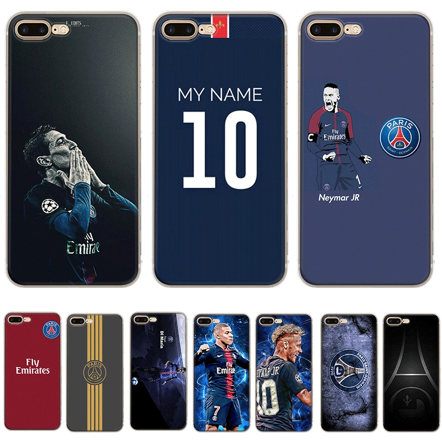 

Gerleek Soft TPU Case For iPhone 6 6s 7 8 Plus XR X XS Max Cover Protection PSG Paris