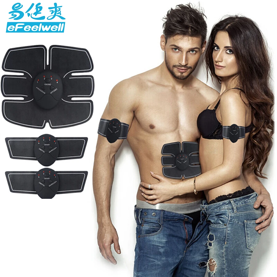 

efeelwell Brand Abdominal Muscle Paste Electronic Abdominal Fitness Accessories EMS Wireless Electric Muscle Stimulator Massager