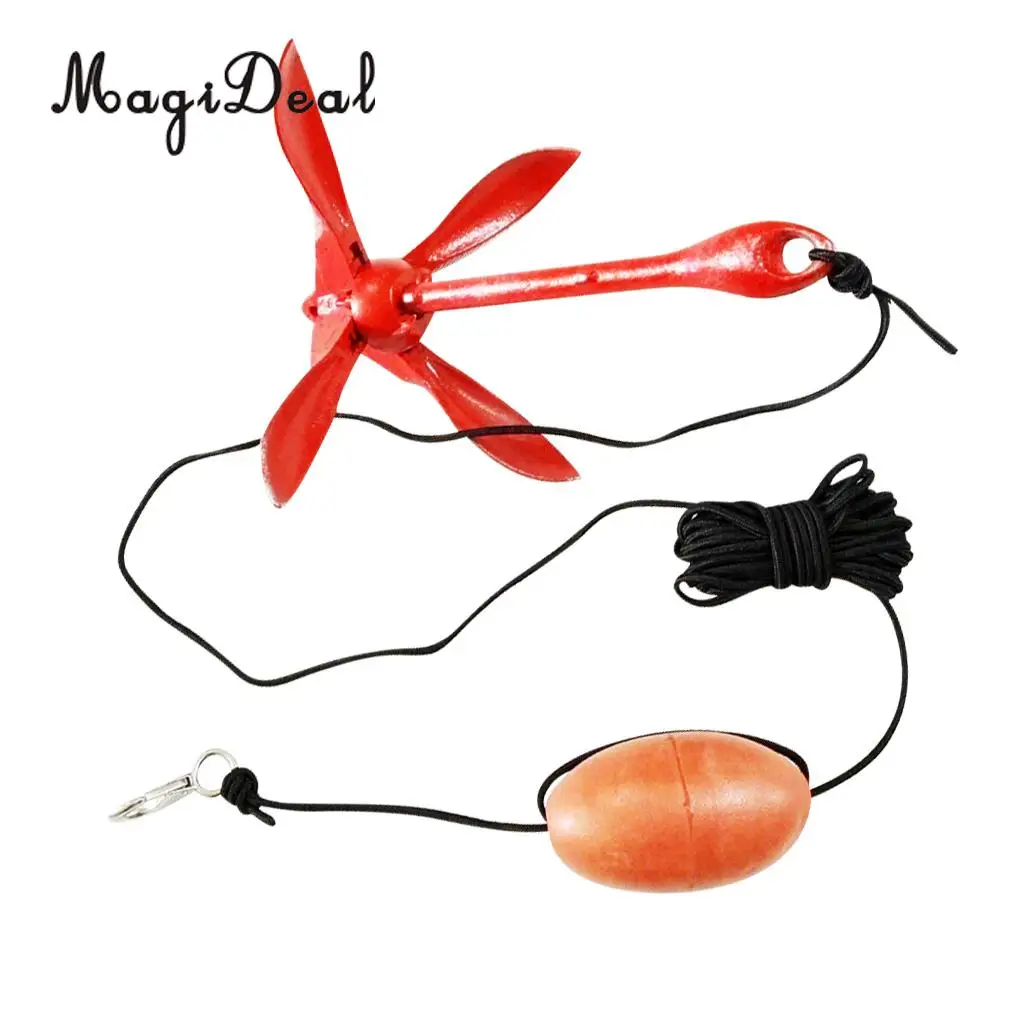 MagiDeal Portable Folding Anchor Buoy Kit For Canoes Kayaks Boats Sailboats Jet Skis
