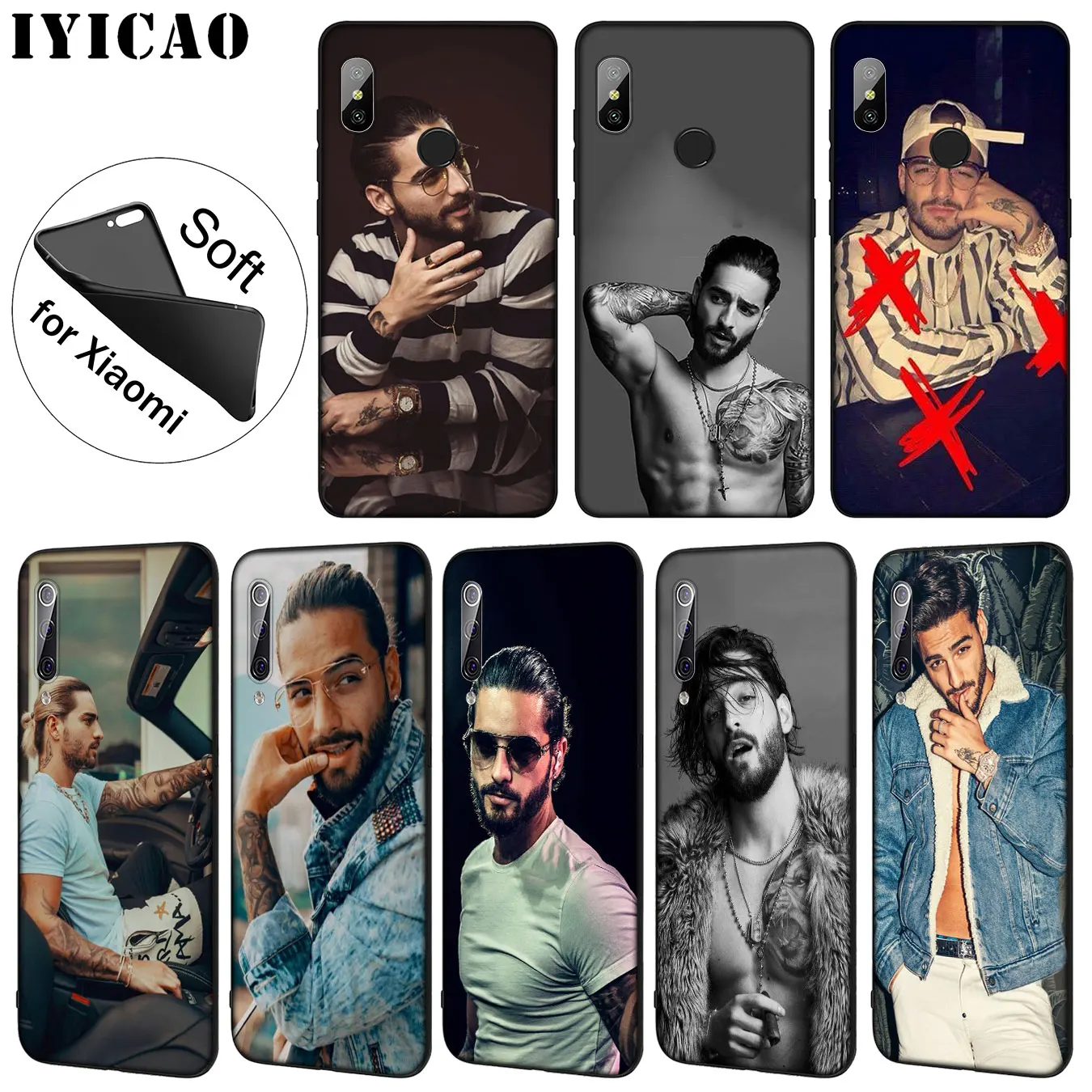 IYICAO Maluma Мягкий силиконовый чехол для телефона Xiaomi Mi 10 9 9T CC9 CC9E 8 SE A3 Pro A1 A2 Lite 6 pocophone f1