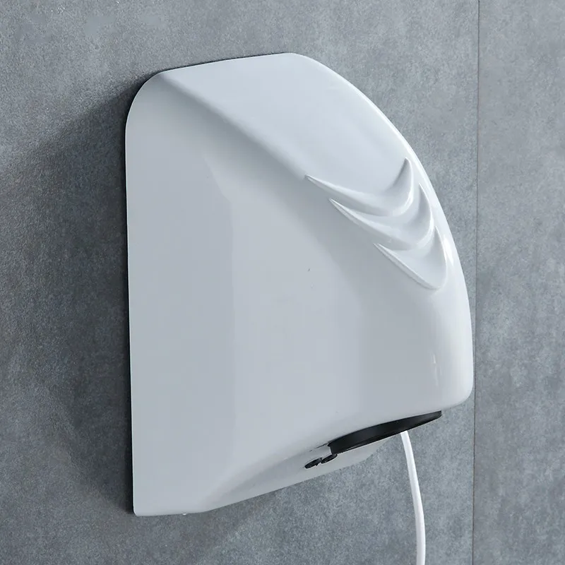 Автоматическая сушилка для рук настенный Электрический индукционный коммерческий Санузел вентилятор - Цвет: white