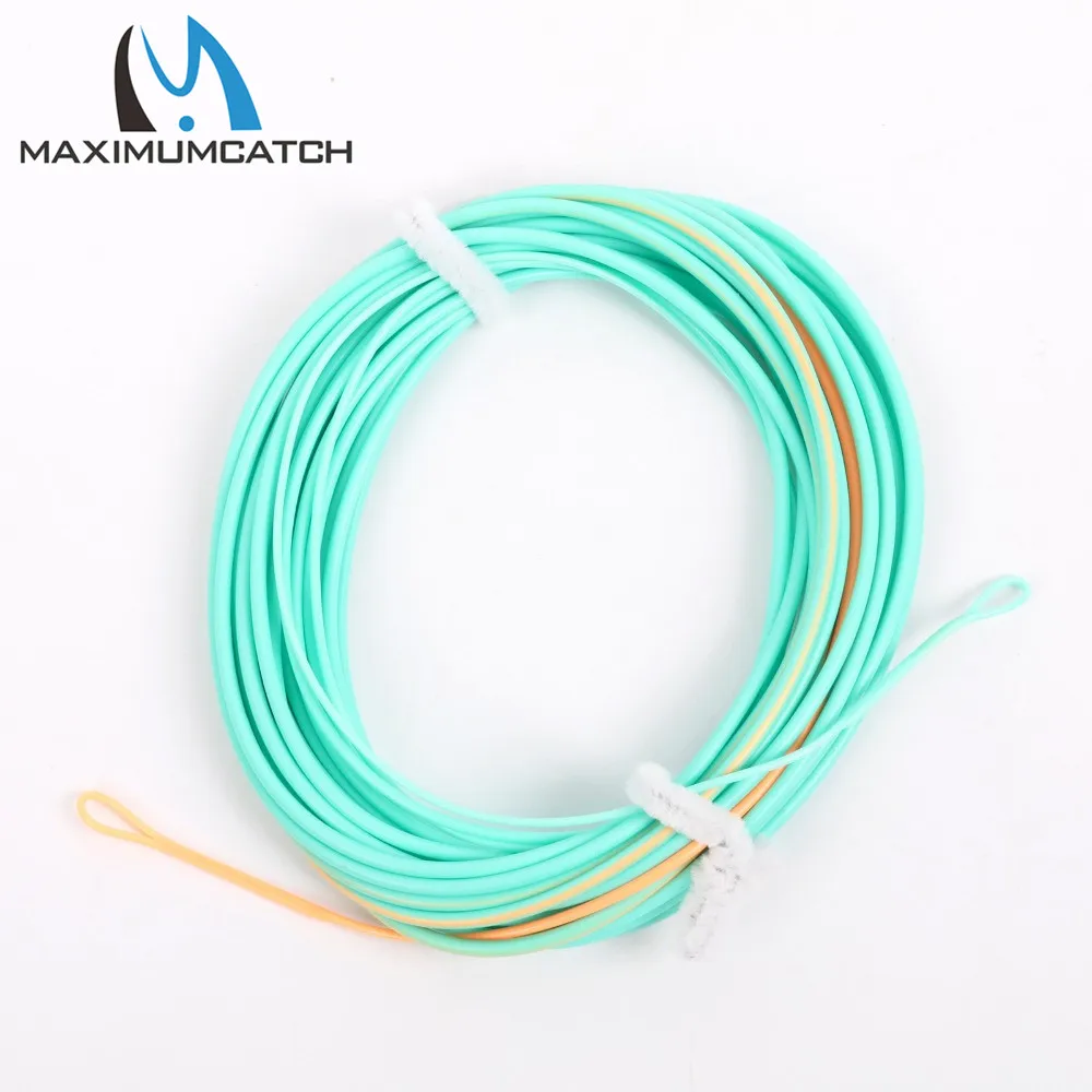 

New Double Color Floating Fly Line Shooting Head Fly Line With 2 Welded Loops 24FT 500G