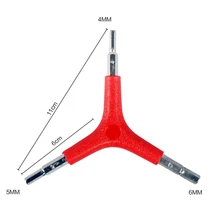 Y-Форма шестигранный ключ, дюймовый стандарт велосипед 3-х полосная 4/5/6 мм гаечный ключ велосипед шестигранный ключ инструменты шестиугольная Услуги ремонт ключи, дюймовый стандарт MTB дорожный велосипед