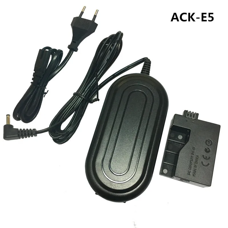 ACK-E5 AC адаптер питания зарядное устройство питания+ DR-E5 DRE5 DC муфта LP-E5 LPE5 манекен батарея для Canon EOS 450D 500D 1000D XS XSi T1i