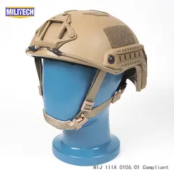 ISO сертифицированный MILITECH 1,3 кг Lite CB супер высокий разрез арамидных Баллистических Шлем легкий вес SWAT Пуленепробиваемый Шлем Боевая
