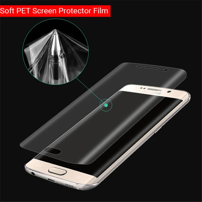 

2PCS 3D Curved Full Coverage Screen Protector Film for Samsung Galaxy S8 S9 Plus S6 S7 Edge Plus Soft Plastic Screen Protective