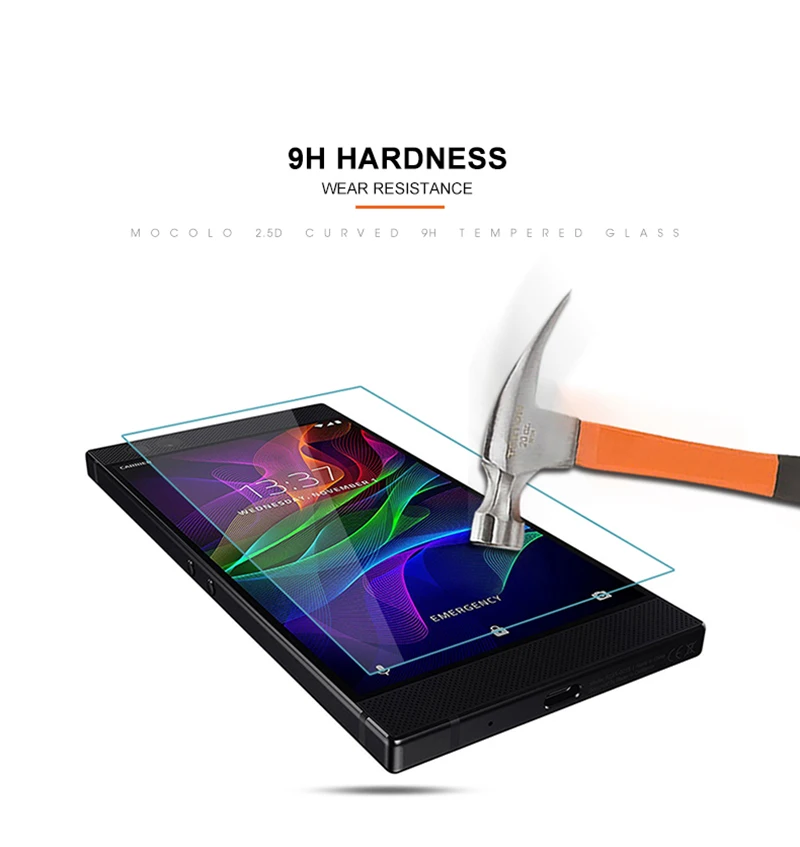 

9H 2.5D Screen Protector For Razer Glass For Razer Phone Tempered Glass For Razer Smart Phone Front Film Protective Screen Cover