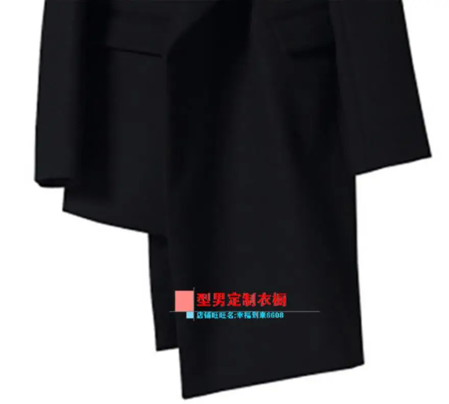S-6XL, новые модные мужские свободные повседневные Костюмы, индивидуальный однобортный ассиметричный пиджак, неосновной тонкий длинный
