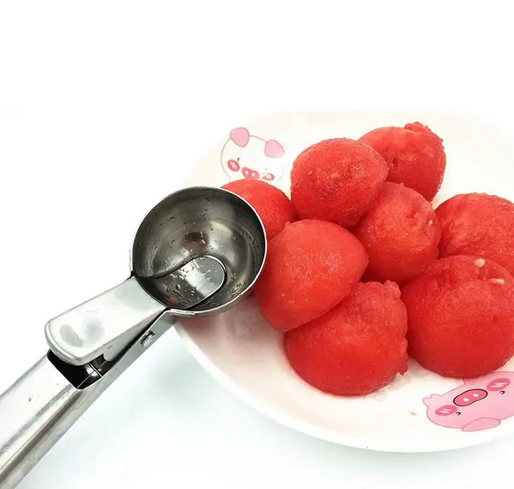 ORGANBOO 1PC Kitchen High Quality Thicker Stainless Steel Ice Cream Spoon Scoop Dig ice cream Fruit ball