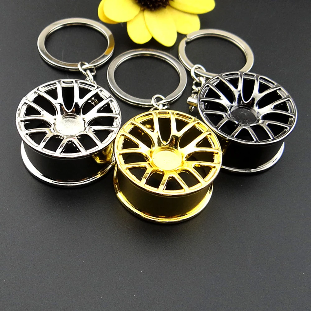 Car Keychain Wheel Tire Styling Creative Mini Car Key Ring Auto Car Key