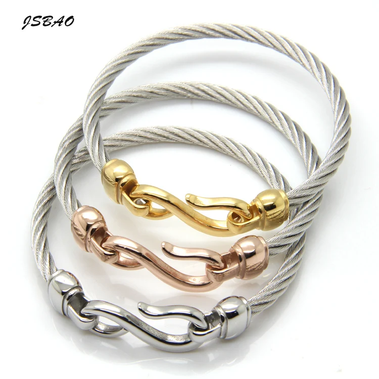 

JSBAO New Fashion Bracelet Bangle Jewelry Punk Style Heavy Stainless Steel Metal Men Bracelets Bangles For Women Bracelet