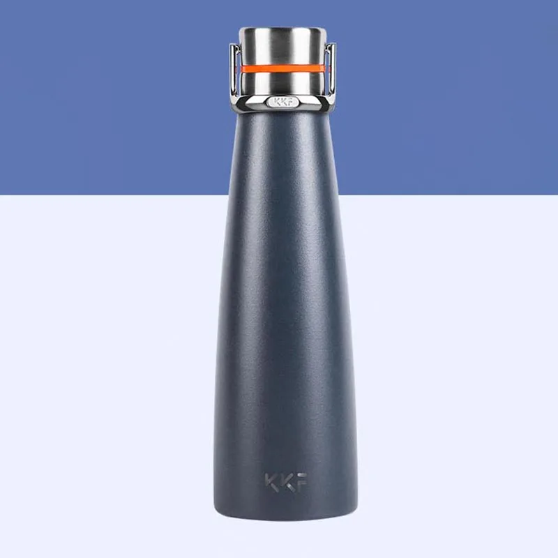 Xiaomi KKF Вакуумная бутылка 24 часа в сутки изоляционная чашка термосы Нержавеющая сталь термос 475 мл кружка для путешествий, Портативный спортивные холодной чашки - Цвет: Gray