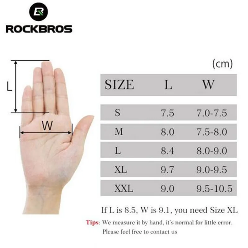 ROCKBROS Winter Fleece Thermal Bicycle Bike Anti-slip Gloves Waterproof Touch Screen Phone Gloves Motorcycle Bicycle Equipments