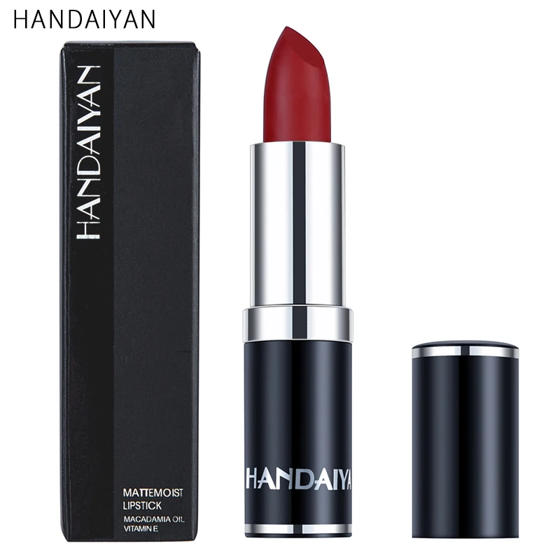 

New Arrival 12 Colors Matte Lipstick Waterproof Moisturizer Smooth Lip Stick Sombra Sexy Lip Batom Mate Nude Lipstick Maquiagem