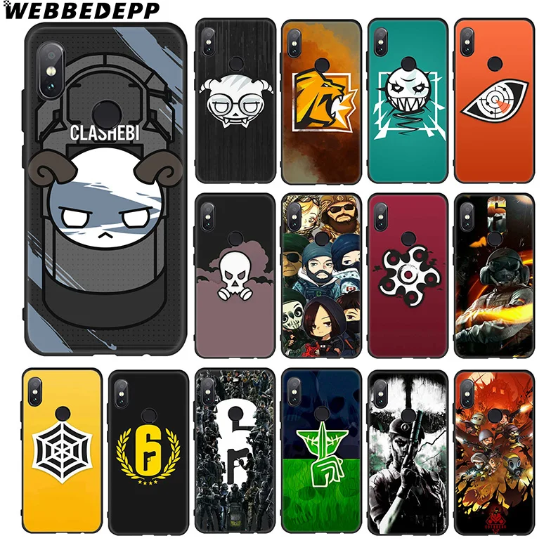 Мягкий чехол WEBBEDEPP Rainbow Six Siege 6 для Xiaomi 9 8 SE A1 A2 Lite MIA1 MIA2 MI8 MI6 MAX 3 POCOPHONE F1 |