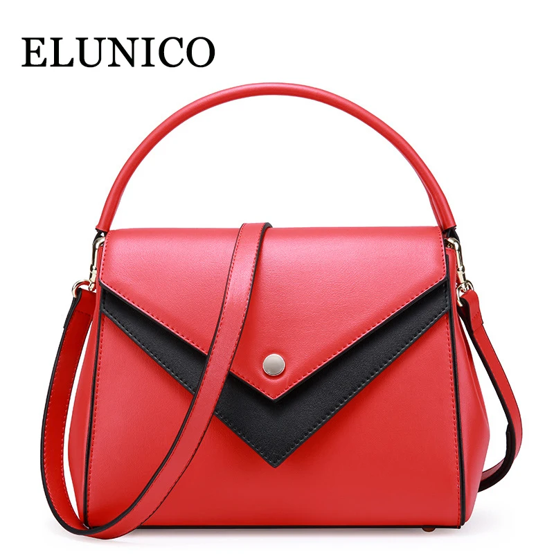 

ELUNICO 2018 New Women's Fashion Handbag Ladies European and American Style Shoulder Bags Handbags Women Famous Brands Tote Bag