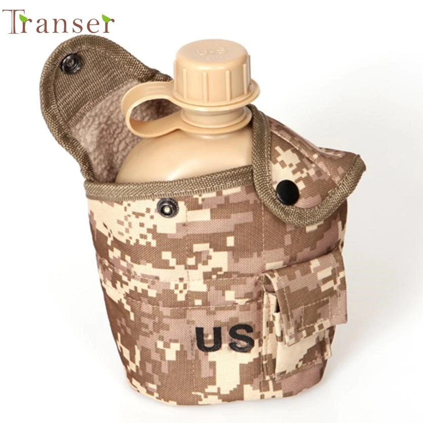 

Activing 1 Pc Water Bottle Camouflage US Camping Hiking Army Military Outdoor Sports OCT21