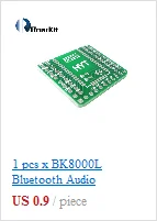 Bluetooth стерео аудио модуль передачи BK8000L Плата расширения AT команды SPP Bluetooth динамик усилитель DIY