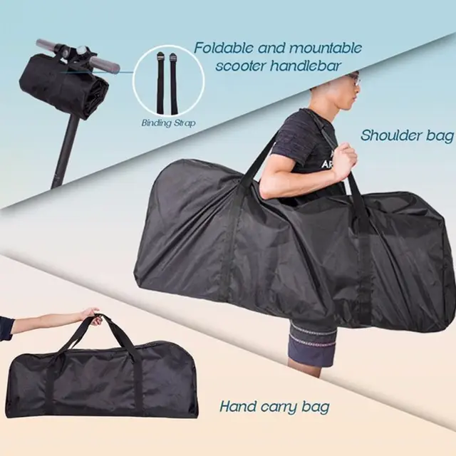 US $16.14 New Black Waterproof Storage Bag for Xiaomi M365 Electric Scooter Foldable Skateboard Zipper Storag