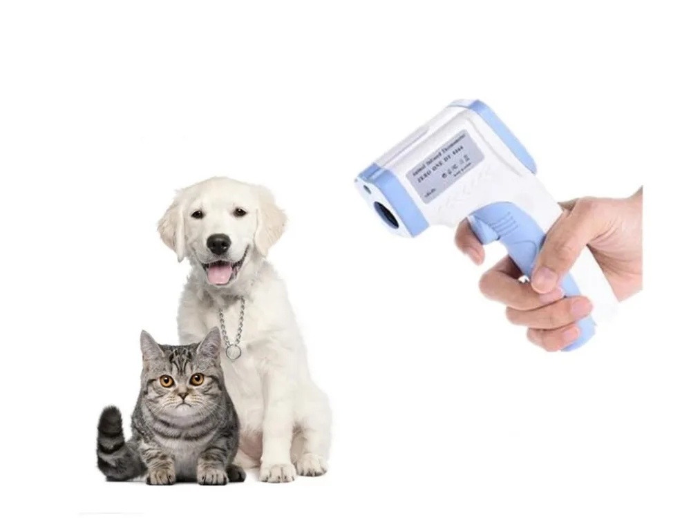 Digital Pet Thermometer Non-contact Infrared Veterinary Thermometer for Dogs Cats Horses and Other Animals C/F Switchable Digital Pet Thermometer Non-contact Infrared Veterinary Thermometer for Dogs Cats Horses and Other Animals C/F Switchable