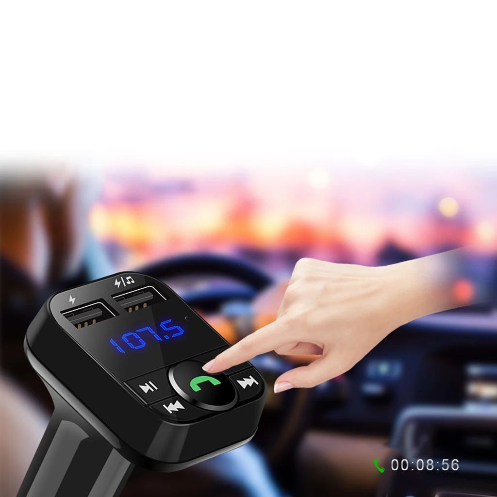 

Wireless Car MP3 Player FM Transmitter Radio LCD TF 2 USB Charger