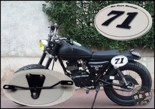 

Table NUMBER PLATE for MOTO CAFE RACER tracker scrambler x2
